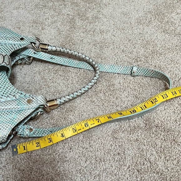 BRAHMIN Elise Opal green Seville collection croc embossed leather bag - Picture 14 of 15